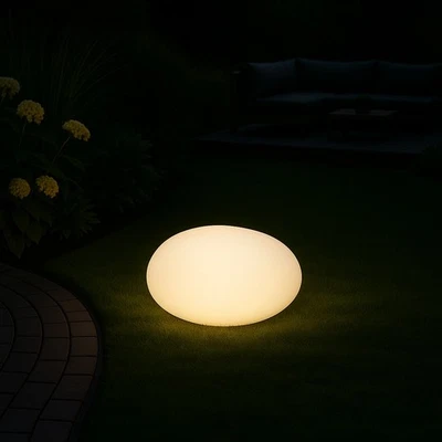 MeLiTec Solar-Gartenlampe mit RGB-Farbwechsel, Gartenleuchte solarbetrieben - Bild 1 von 4