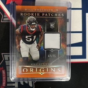 2023 Panini Origins Rookie Patch Red /75 Will Anderson Jr #RP-WA Patch RC - Picture 1 of 2