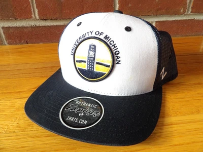 NEW ZEPHYR NCAA UNIVERSITY OF MICHIGAN WOLVERINES MESH SNAPBACK HAT OSFM - Image 1 of 4