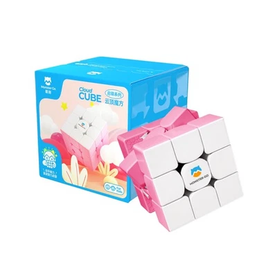 Monster Go By Gan Cloud Pink 3X3 Trainer Cube - Starter Series - Immagine 1 di 4