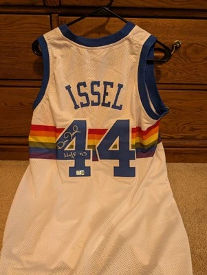 Dan Issel Signed Autographed Denver Nuggets Basketball Jersey HOF KU JSA COA - Image 1 of 4