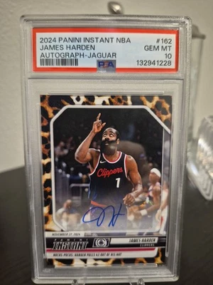 Autógrafo Panini Instantáneo NBA James Harden 2024 - Jaguar #162 PSA 10 POP 1↗️ Foto 1 de 2