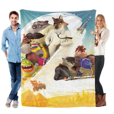The Bad Guys 2 Blanket Soft Bed Sofa Throw Cozy Lightweight Birthday Gift - Image 1 of 4
