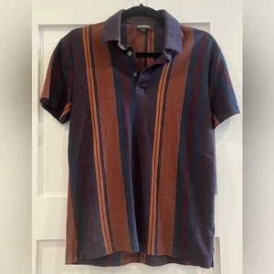 Express Retro gestreiftes Baumwoll Polo - Größe XS - Bild 1 von 4
