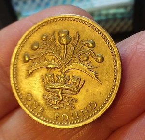 Britain - 1984 1 Pound - Elizabeth II - Picture 1 of 2