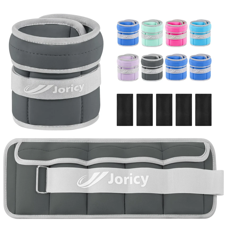 Pesas de tobillo ajustables para mujeres hombres niños 1-5 libras 1 par muñeca pierna brazo peso... Foto 1 de 4