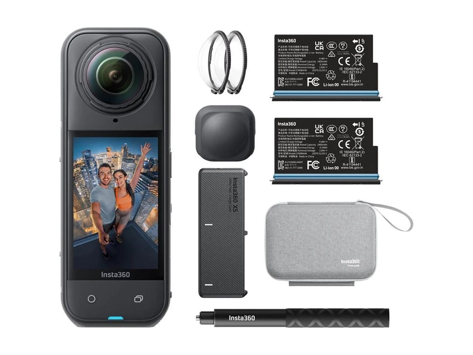 Insta360 X5 Essentials Bundle - Waterproof 8K 360° Action Camera