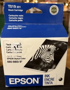 NEW GENUINE EPSON T019 201 BLACK INK CARTRIDGE for STYLUS 880/880i - Picture 1 of 5