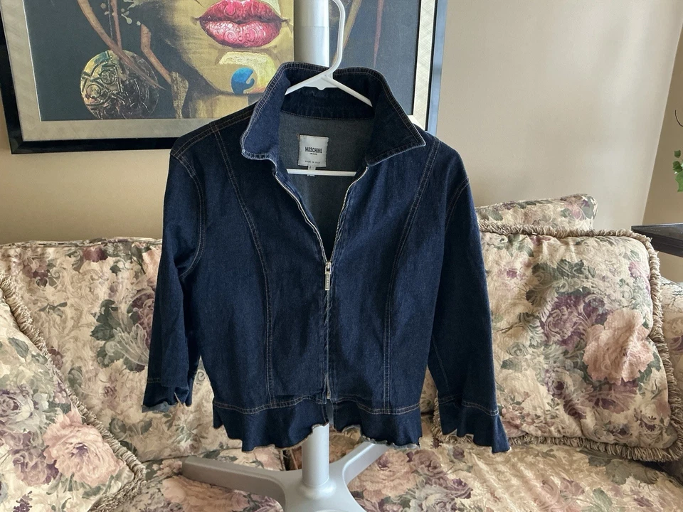 Moschino Denim Jacket US 12 I 46 Runs Small Made In Italy Excellent condition - Image 1 of 4