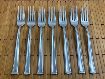 "Juego de 7 horquillas de cena de acero inoxidable Dansk ORION 8 1/4"" brillantes" Foto 1 de 4