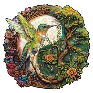 Holz Kolibri Puzzle - Einzigartige Form Holzpuzzle für Erwachsene - Yin Ya... - Bild 1 von 6