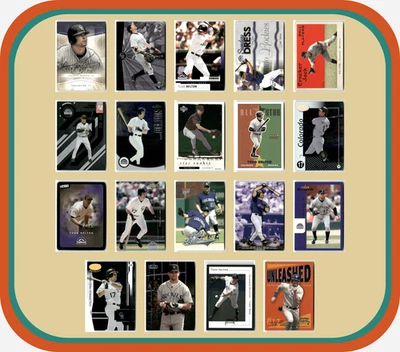 Lote de 19 cartas TODD HELTON Rockies 1999-2005 UD Fleer Leaf + Sweet Spot, Showdown Foto 1 de 4