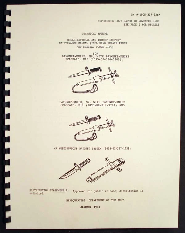 M6, M7 and M9 multipurpose support manual - Image 1 of 1