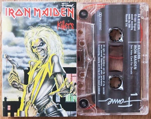 IRON MAIDEN - KILLERS (FAME FA4132224) EARLY 90s UK CASSETTE REISSUE NO GTS LOGO - Picture 1 of 3