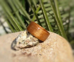 Lockiger Koa Bugholz Ring ~ Hawaiian Curly Koa Ring ~ Handarbeit auf Bestellung - Bild 1 von 1