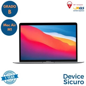 Apple MacBook Air 13,3" 2020 CPU M1 8 CPU/7 GPU 8GB RAM 256Gb SSD RICONDIZIONATO - Foto 1 di 1