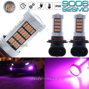 2X 92SMD 9006 LED Fog Lights Bulb Pink Purple For Dodge RAM 1500 2500 3500 03-08 - Foto 1 di 10