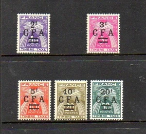 France (Reunion) Stamps - Scott #'s J39-43 - Mint Hinged - Picture 1 of 1
