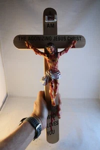 Crucifix Of The Most Precious Blood 17" Jesus Christian Religious Cross Statue - Picture 1 of 10