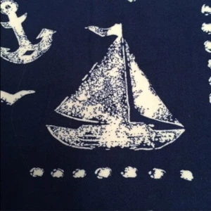 NEW Girls Small Ocean Nautical Sailboat Boat Anchor Leggings (mommy and me) - Picture 1 of 6
