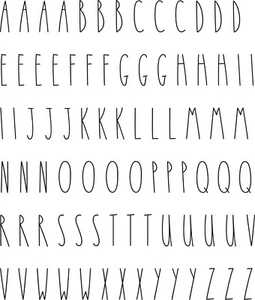 Rae Dunn inspirierte Aufkleber Sticker -1"-6" Buchstaben - Bild 1 von 3