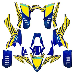Kit de gráficos YFZ 50 TIGRE amarillo Senge 2017-2021 compatible con Yamaha - Imagen 1 de 7