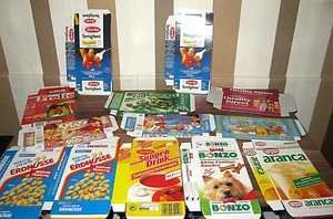Kaufladen Kinder Küchen Spiel Küchen Kaufmannsladen Set Faltschachteln 13 teil. - Bild 1 von 6