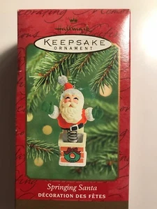 HALLMARK Keepsake 2001 SPRINGING SANTA - JACK IN THE BOX Christmas Ornament NEW - Picture 1 of 1