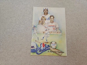 JS15 Memphis Chicks 1988 Minor Baseball Pocket Schedule - Miller Lite - Picture 1 of 2