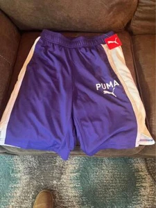 Pantaloncini uomo Puma viola e bianco med nuovi - Foto 1 di 6