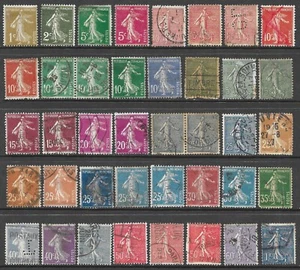 France 1931+ Sower Series 40 x Values M/MM/Used - Picture 1 of 1