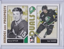 Darryl Sittler Sam Gagner 2007 In the Game Heroes and Prospects Card 92