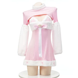 Pink Cute Girl Plush Pajama Cosplay Costume Girls Sweatshirt Underwear New - Picture 1 of 3