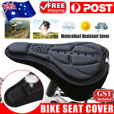 3D Bike Seat Cover Silicone Thick Comfort Gel Cycling Bicycle Saddle Cushion Pad