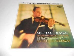 MICHAEL RABIN (VIOLIN) ~ PAGANINI WIENIAWSKI / CAPITOL SP 8534 STEREO, nm-/vg+ - Imagen 1 de 9