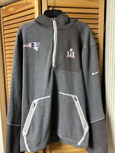 New England Patriots Super Bowl 51 Media Night Nike Hoodie Mens Size: Xl