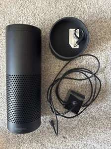 Amazon Echo Plus 1st Gen Smart Speaker Black SK705DI With Base And Charger Works - Picture 1 of 6