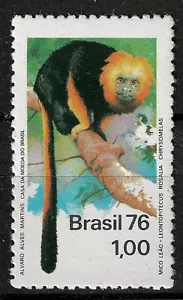 Brazil 1976 Mi.No. 1534 Brasilien Monkeys Golden lion tamarin 1v MNH** 1,20 € - Picture 1 of 1