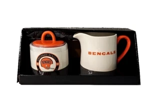 NFL Cincinnati Bengals Keramik Sahne & Zucker 11 und 14 Unzen Set von zwei Neu - Bild 1 von 4