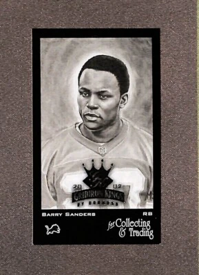2002 Donruss Gridiron Kings Mini #MC10 Barry Sanders /1000 - Image 1 of 3