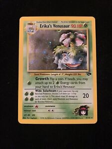 Pokémon TCG: Holo Rare Erika's Venusaur 4/132, Gym Challenge Set - Swirl 💫