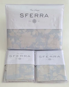 Sferra Nalia 3510 Luxury Duvet Cover & Shams Set Cotton Sateen Jacquard Italy - Picture 1 of 15