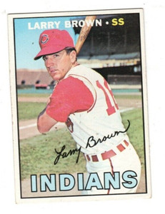 1967 Topps #145 Larry Brown - Cleveland Indians, Excellent - Mint Condition