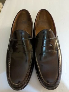 Allen Edmonds Black Leather Penny Loafer Shoe Size 11 - Picture 1 of 12