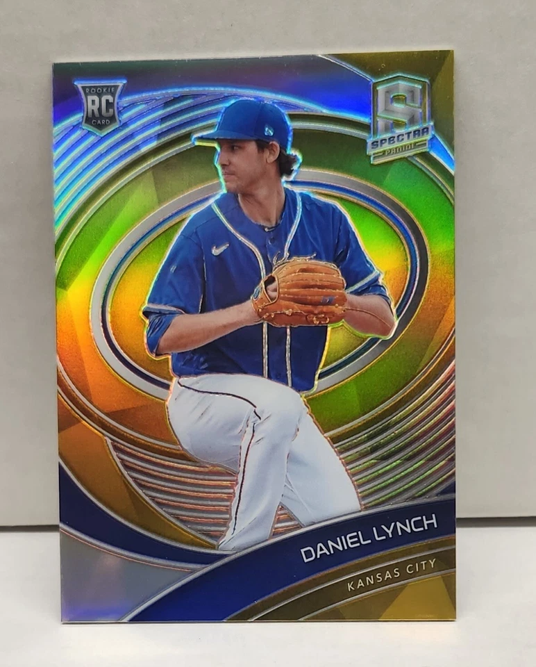 DANIEL LYNCH 2021 Spectra Prizm GOLD ~ #'d /10 ~ Kansas City ROYALS - Image 1 of 2