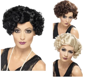 20s Perücke Damen Kurz Lockig Great Gatsby Damen Flapper Kostüm - Bild 1 von 4
