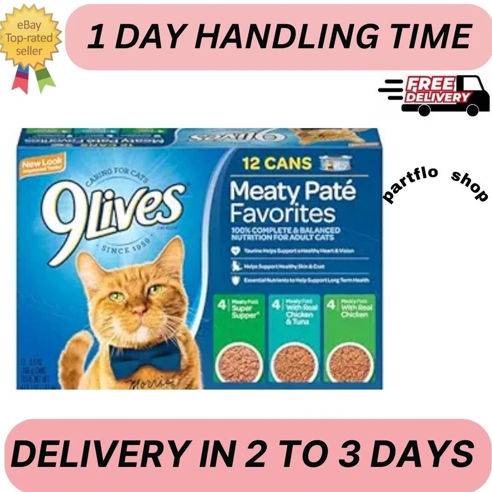 9Lives Wet Cat Food Variety Pack - 12 Count - Image 1 of 1