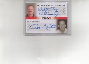 2008 Rittenhouse PBA Walter Ray Williams Jr. /Don Carter Autograph Card Limited - Picture 1 of 2