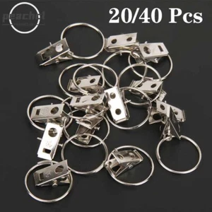 Edelstahl Vorhang Gardinenringe mit Klammern Haken Clip für Gardinenstangen - Bild 1 von 12