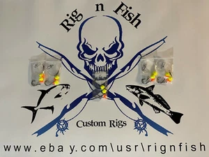 5 *  Hi-Low, Surf or Pier Fishing Rigs: Pompano, Whitings, Croakers, Spots, Etc - Picture 1 of 18